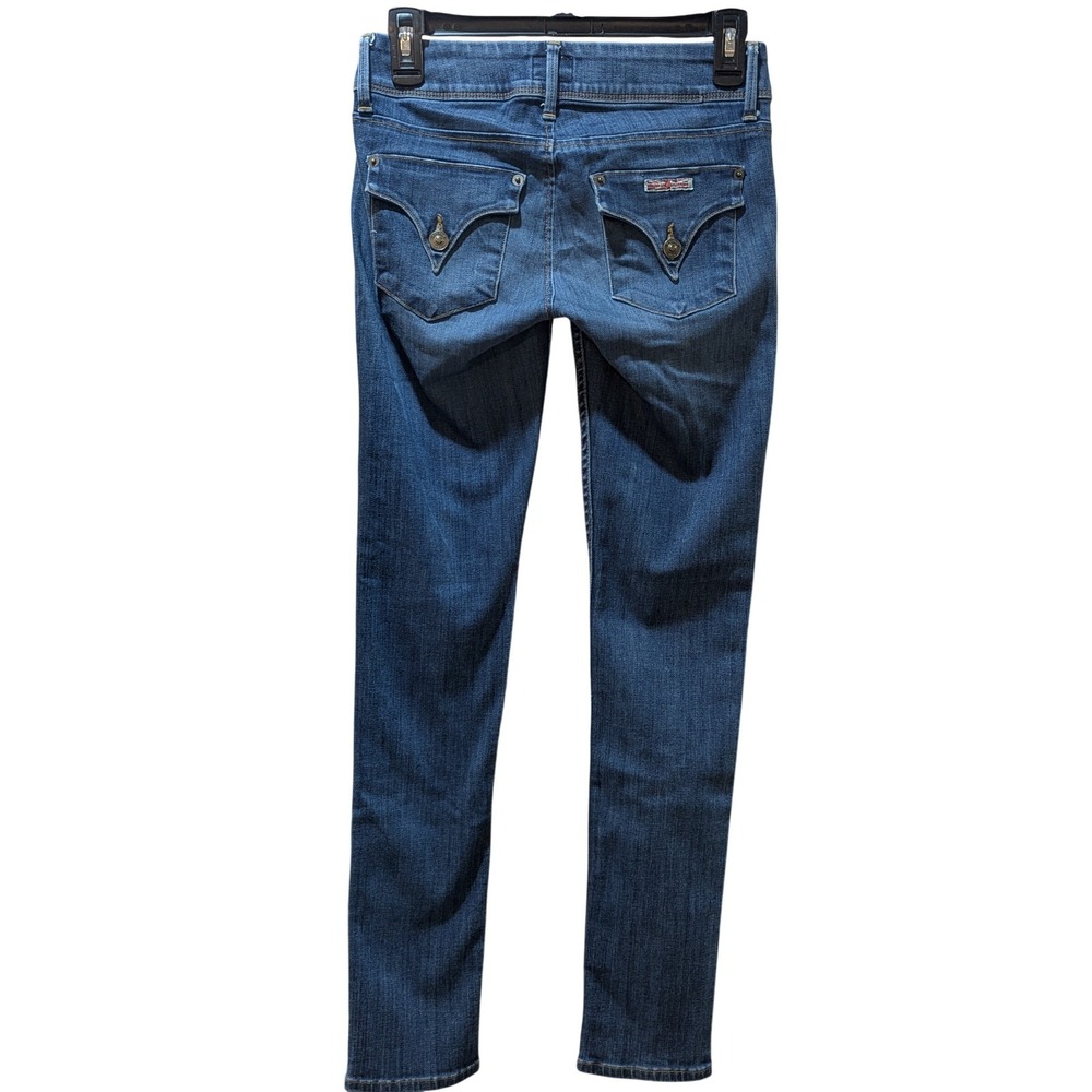 Hudson Jeans Women Collin Skinny Back Flap Pocket Low Rise Denim Size 25 - Picture 6 of 11